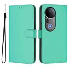 For vivo S20 Pro Skin Feel Solid Color Leather Phone Case with Lanyard(Green) - 2