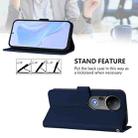 For vivo S20 Pro Skin Feel Solid Color Leather Phone Case with Lanyard(Navy Blue) - 3