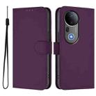 For vivo S20 Pro Skin Feel Solid Color Leather Phone Case with Lanyard(Violet) - 2