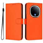 For vivo Y300 Skin Feel Solid Color Leather Phone Case with Lanyard(Orange) - 2