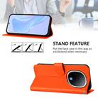 For vivo Y300 Skin Feel Solid Color Leather Phone Case with Lanyard(Orange) - 3