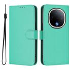 For vivo Y300 Skin Feel Solid Color Leather Phone Case with Lanyard(Green) - 2