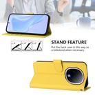 For vivo Y300 Skin Feel Solid Color Leather Phone Case with Lanyard(Lemon Yellow) - 3