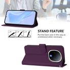 For vivo Y300 Skin Feel Solid Color Leather Phone Case with Lanyard(Violet) - 3