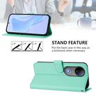 For vivo V50 Global Skin Feel Solid Color Leather Phone Case with Lanyard(Mint Green) - 3