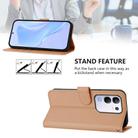 For vivo Y29 4G Global Skin Feel Solid Color Leather Phone Case with Lanyard(Nude) - 3
