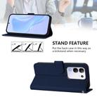 For vivo Y29 4G Global Skin Feel Solid Color Leather Phone Case with Lanyard(Navy Blue) - 3