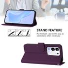 For vivo Y29 4G Global Skin Feel Solid Color Leather Phone Case with Lanyard(Violet) - 3