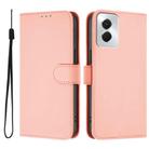 For vivo Y29S 5G / Y04 4G Global Skin Feel Solid Color Leather Phone Case with Lanyard(Pink) - 2