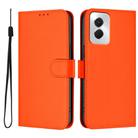 For vivo Y29S 5G / Y04 4G Global Skin Feel Solid Color Leather Phone Case with Lanyard(Orange) - 2