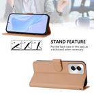 For vivo Y29S 5G / Y04 4G Global Skin Feel Solid Color Leather Phone Case with Lanyard(Nude) - 3