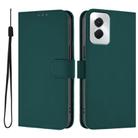 For vivo Y29S 5G / Y04 4G Global Skin Feel Solid Color Leather Phone Case with Lanyard(Dark Green) - 2