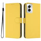 For vivo Y29S 5G / Y04 4G Global Skin Feel Solid Color Leather Phone Case with Lanyard(Lemon Yellow) - 2
