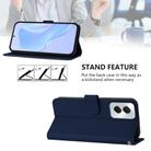For vivo Y29S 5G / Y04 4G Global Skin Feel Solid Color Leather Phone Case with Lanyard(Navy Blue) - 3