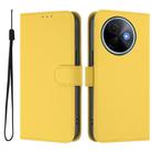 For vivo Y39 5G Global Skin Feel Solid Color Leather Phone Case with Lanyard(Lemon Yellow) - 2