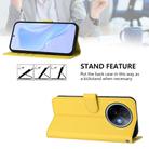 For vivo Y39 5G Global Skin Feel Solid Color Leather Phone Case with Lanyard(Lemon Yellow) - 3