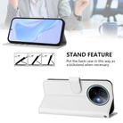 For vivo Y39 5G Global Skin Feel Solid Color Leather Phone Case with Lanyard(White) - 3