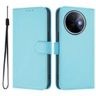 For vivo Y39 5G Global Skin Feel Solid Color Leather Phone Case with Lanyard(Sky Blue) - 2