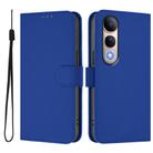 For vivo V50 Lite 5G Skin Feel Solid Color Leather Phone Case with Lanyard(Dark Blue) - 2