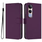 For vivo V50 Lite 5G Skin Feel Solid Color Leather Phone Case with Lanyard(Violet) - 2