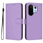 For vivo S30 Pro mini Skin Feel Solid Color Leather Phone Case with Lanyard(Lavender Purple) - 2