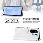 For vivo S30 Pro mini Skin Feel Solid Color Leather Phone Case with Lanyard(White) - 4