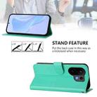 For vivo S30 Skin Feel Solid Color Leather Phone Case with Lanyard(Green) - 4
