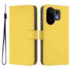 For vivo S30 Skin Feel Solid Color Leather Phone Case with Lanyard(Lemon Yellow) - 2