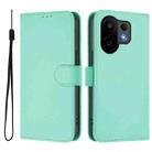 For vivo S30 Skin Feel Solid Color Leather Phone Case with Lanyard(Mint Green) - 2