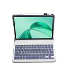 For Honor Pad X8a / X9 2024 AH25 Ultra-thin Detachable Bluetooth Keyboard Leather Tablet Case(Lavender White) - 3