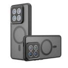 For Xiaomi 14 Pro Armor MagSafe Precise Hole PC Hybrid TPU Phone Case(Frosted Black) - 1