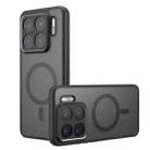 For Xiaomi 15S Pro Armor MagSafe Precise Hole PC Hybrid TPU Phone Case(Frosted Black) - 1