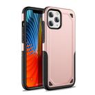 For iPhone 12 / 12 Pro Shockproof Rugged Armor Protective Case(Rose Gold) - 1