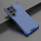 For Samsung Galaxy S25 Ultra 5G Honeycomb Shockproof Phone Case(Blue) - 2