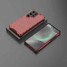 For Samsung Galaxy S25 Ultra 5G Honeycomb Shockproof Phone Case(Red) - 3