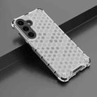 For Samsung Galaxy S25 5G Honeycomb Shockproof Phone Case(White) - 2