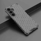 For Samsung Galaxy S25 5G Honeycomb Shockproof Phone Case(Black) - 2
