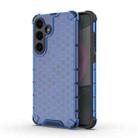 For Samsung Galaxy S25 5G Honeycomb Shockproof Phone Case(Blue) - 1
