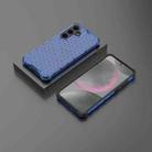For Samsung Galaxy S25 5G Honeycomb Shockproof Phone Case(Blue) - 3