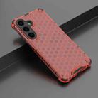 For Samsung Galaxy S25 5G Honeycomb Shockproof Phone Case(Red) - 2