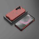 For Samsung Galaxy S25 5G Honeycomb Shockproof Phone Case(Red) - 3
