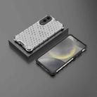 For Samsung Galaxy S25 Edge 5G Honeycomb Shockproof Phone Case(White) - 2