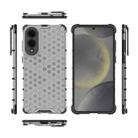 For Samsung Galaxy S25 Edge 5G Honeycomb Shockproof Phone Case(White) - 3