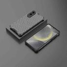 For Samsung Galaxy S25 Edge 5G Honeycomb Shockproof Phone Case(Black) - 2