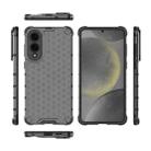 For Samsung Galaxy S25 Edge 5G Honeycomb Shockproof Phone Case(Black) - 3