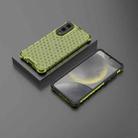 For Samsung Galaxy S25 Edge 5G Honeycomb Shockproof Phone Case(Green) - 2
