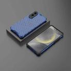 For Samsung Galaxy S25 Edge 5G Honeycomb Shockproof Phone Case(Blue) - 2