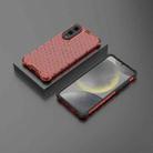 For Samsung Galaxy S25 Edge 5G Honeycomb Shockproof Phone Case(Red) - 2