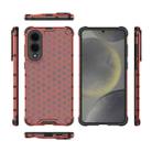 For Samsung Galaxy S25 Edge 5G Honeycomb Shockproof Phone Case(Red) - 3