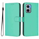 For Redmi 10 5G / Note 11E 5G Skin Feel Solid Color Leather Phone Case with Lanyard(Green) - 2